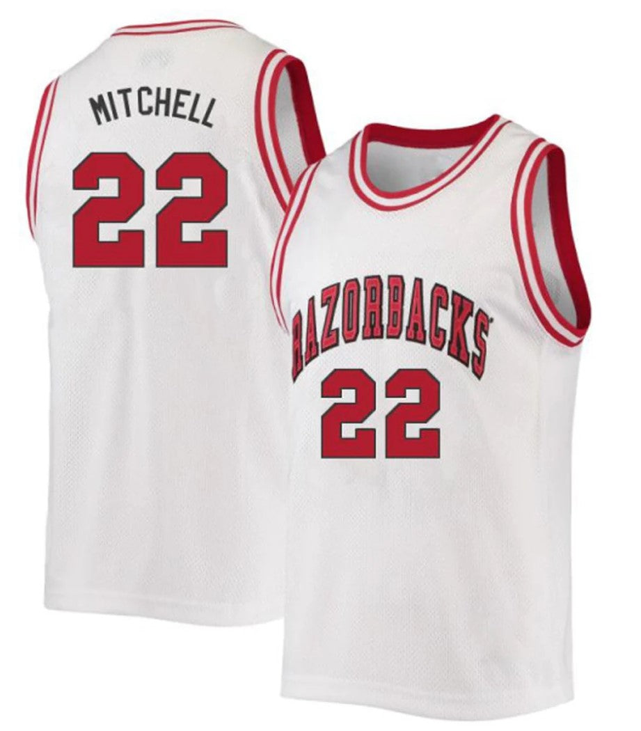 Makhel Mitchell Jersey Arkansas Razorbacks College Basketball 100 Season #22