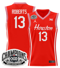 Men J'Wan Roberts Jersey #13 Houston Cougar 2025 Big 12 Champions Stitched Red