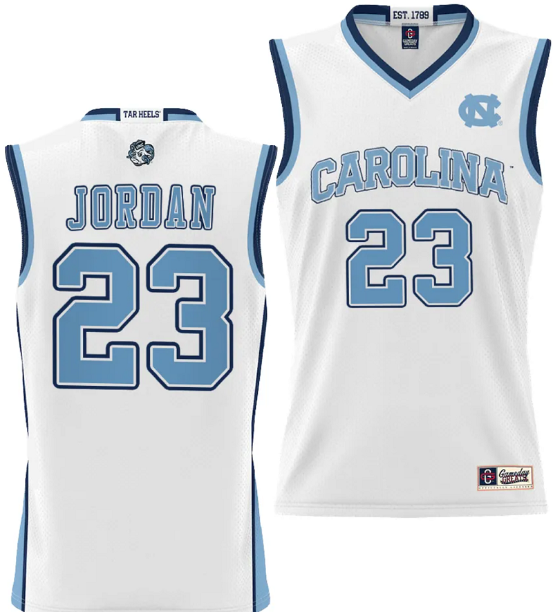 Michael Jordan Jersey #23 UNC Tar Heels College NIL Basketball Lightweight