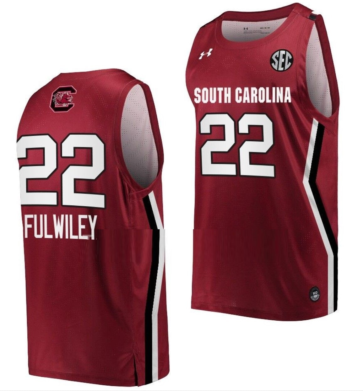 Milaysia Fulwiley Jersey South Carolina Gamecocks College Basketball Wine #22
