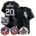 Miguel Vargas Jersey #20 Chicago White Sox 125th Anniversary World Series Champions