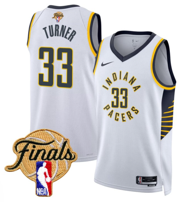 Myles Turner Jersey #33 Indiana Pacers 2025 Finals Swingman Stitched Association
