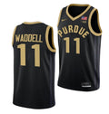 Men's #11 Brian Waddell Jersey Purdue Boilermakers College Basketball Jerseys Black