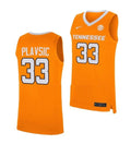 Men's #33 Uros Plavsic Jersey Tennessee Volunteers College Basketball Jerseys Orange