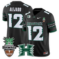 Micah Alejado Jersey #12 Hawai'i Rainbow 2025 Hawai'i Bowl Stitched