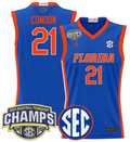 Men Alex Condon Jersey #21 Florida Gators 2025 SEC Champions Stitched Royal