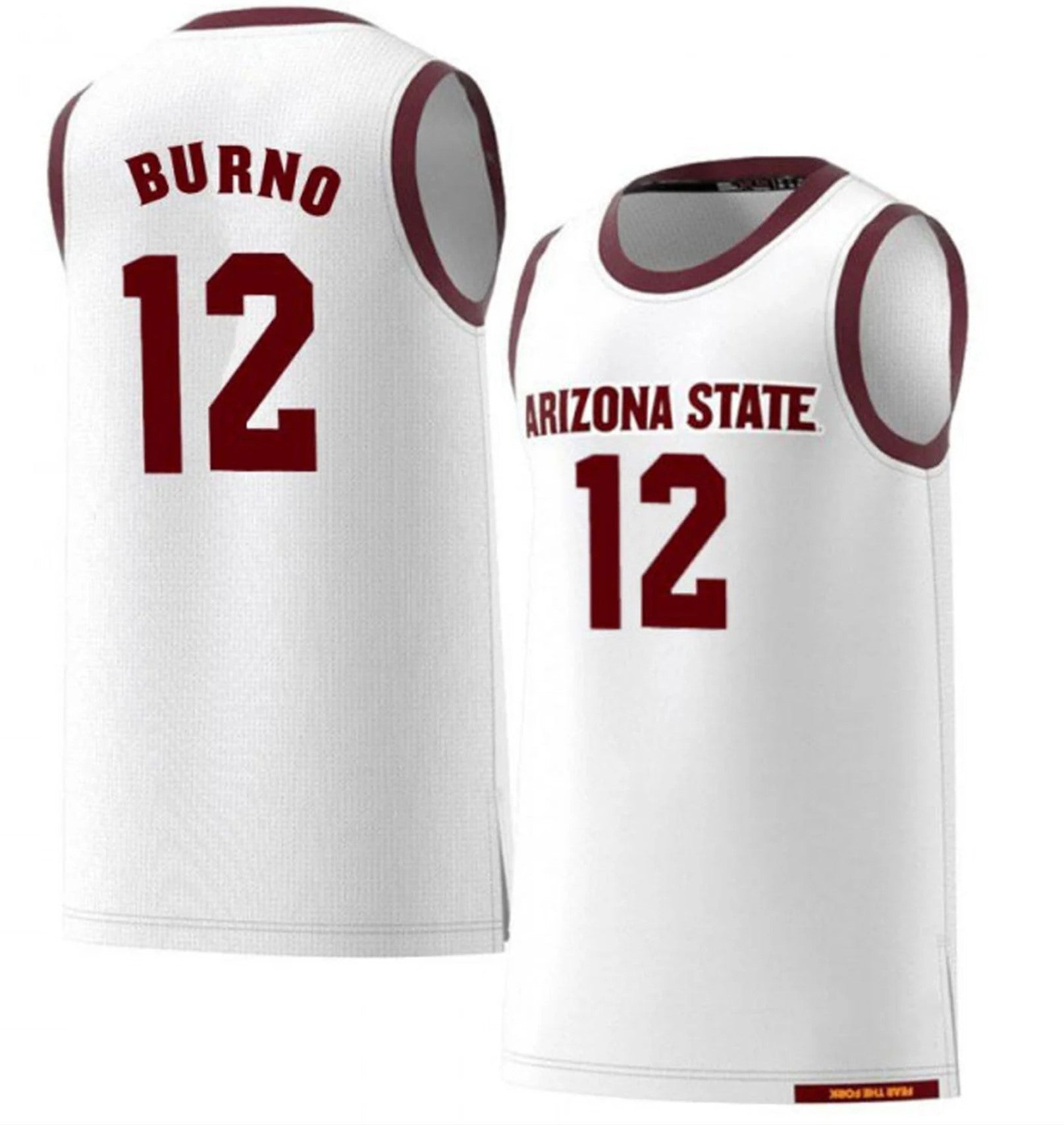 Micah Burno Jersey Arizona State Sun Devils College Basketball #12