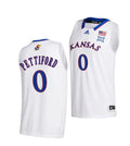 Men's #0 Bobby Pettiford Jr Jersey Kansas Jayhawks College Basketball Jerseys White 2022