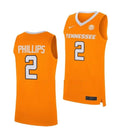 Men's #2 Julian Phillips Jersey Tennessee Volunteers College Basketball Jerseys Orange