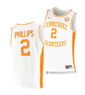 Men's #2 Julian Phillips Jersey Tennessee Volunteers College Basketball Jerseys White