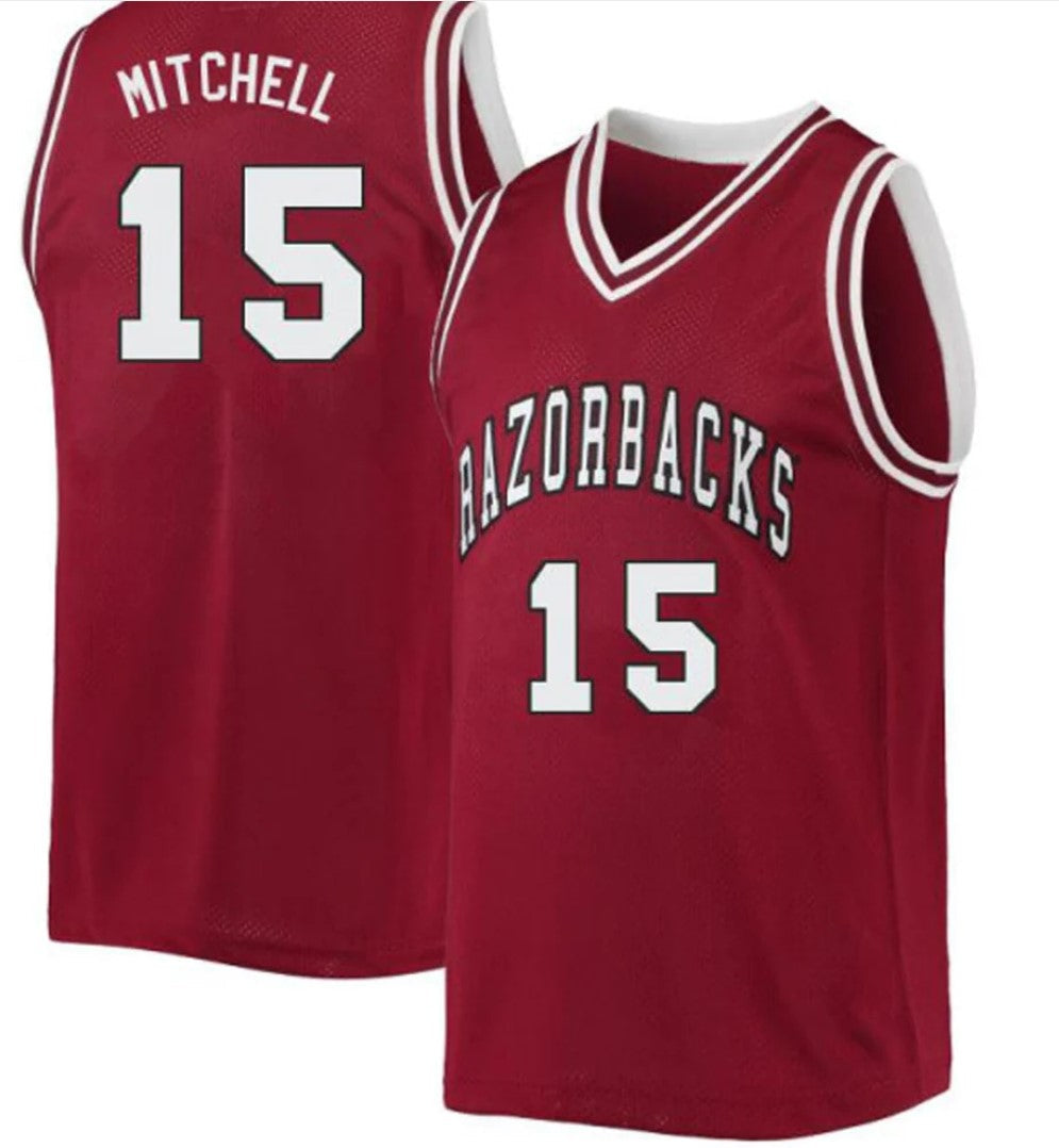 Makhi Mitchell Jersey Arkansas Razorbacks College Basketball 100 Season #15