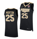 Men's #25 Ethan Morton Jersey Purdue Boilermakers College Basketball Jerseys Black 2022