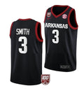 #3 Nick Smith Jersey Arkansas Razorbacks College Basketball Jerseys Black
