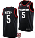 Moses Moody Jersey Arkansas Razorbacks College Basketball 100 Season #5