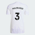 Manchester United 2025-26 Away MAZRAOUI 3 Match Jersey – White