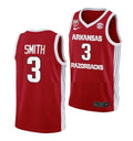 #3 Nick Smith Jersey Arkansas Razorbacks College Basketball Jerseys Red