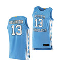Men's #13 Jalen Washington Jersey North Carolina Tar Heels College Basketball Jerseys Blue