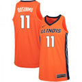 Men's Fighting Illini #11 Ayo Dosunmu Jersey Orange University College Basketball Jerseys