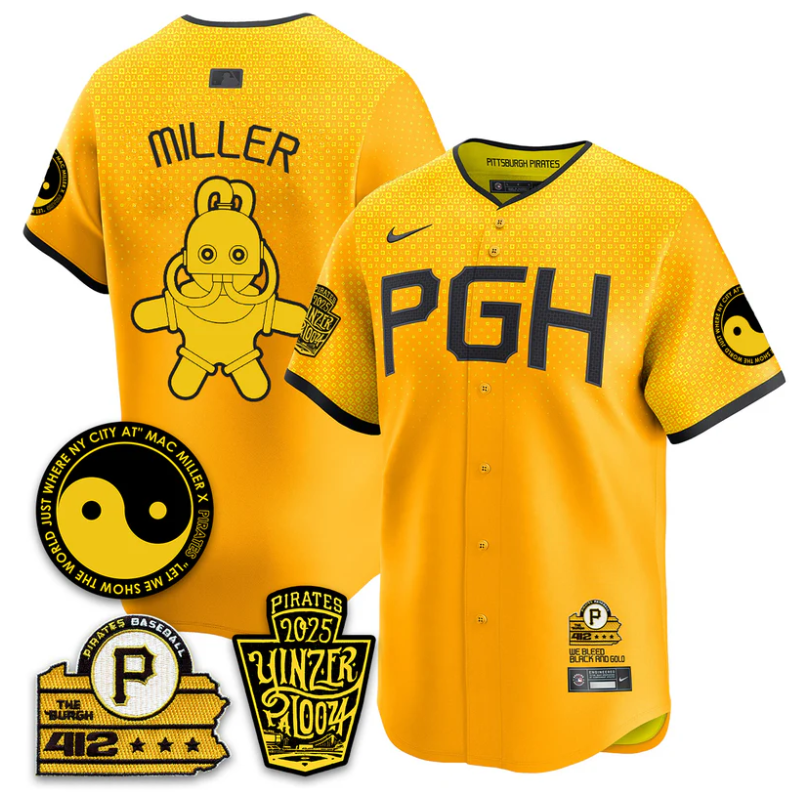 Mac Miller Jersey Pittsburgh Pirates Yinzerpalooza 2025 Stitched