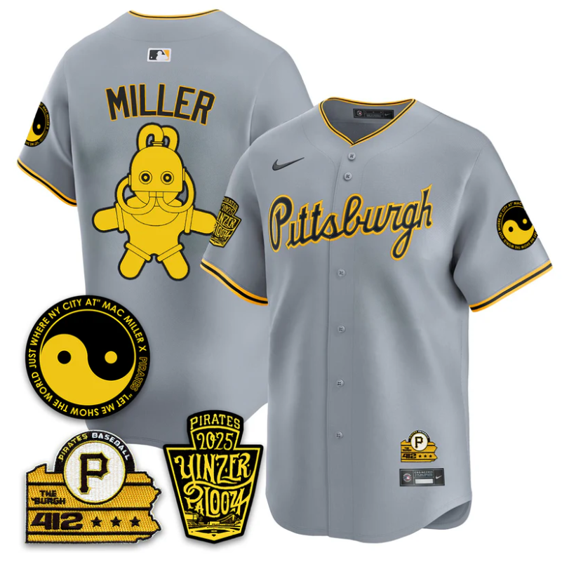 Mac Miller Jersey Pittsburgh Pirates Yinzerpalooza 2025 Stitched