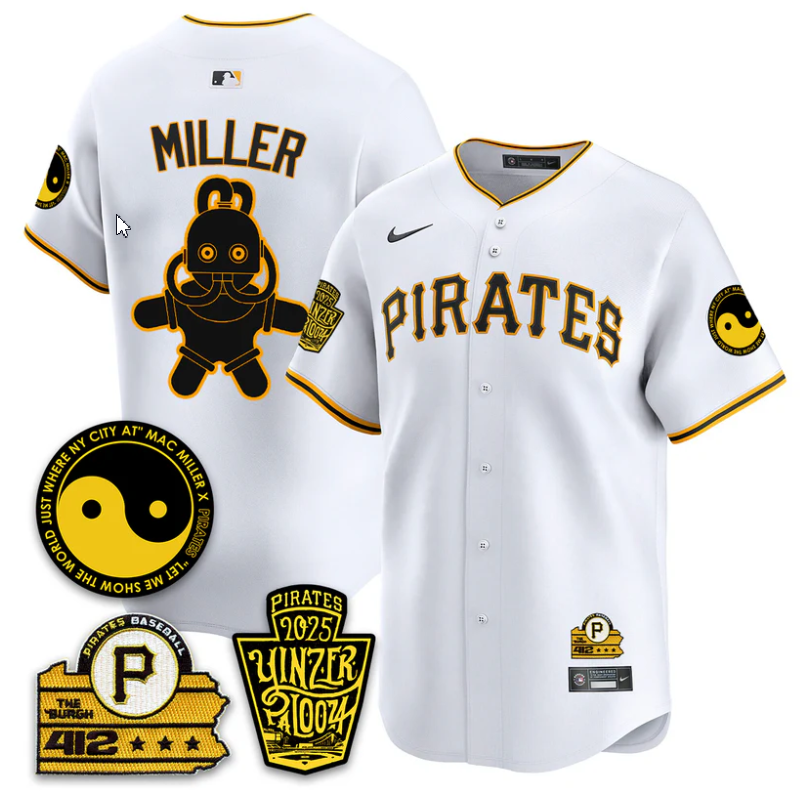 Mac Miller Jersey Pittsburgh Pirates Yinzerpalooza 2025 Stitched