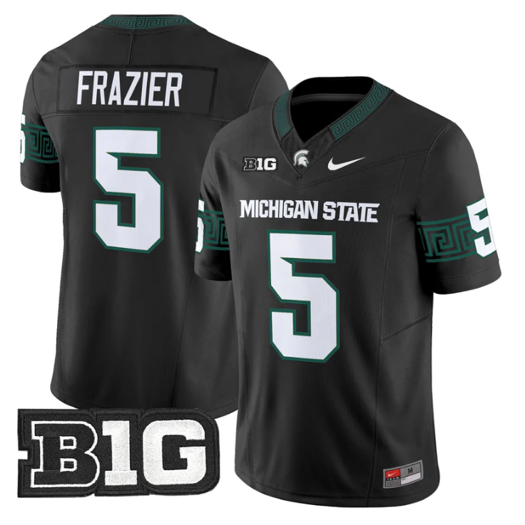 Makhi Frazier Jersey #5 Michigan State Spartans 2025 Vapor Stitched Black