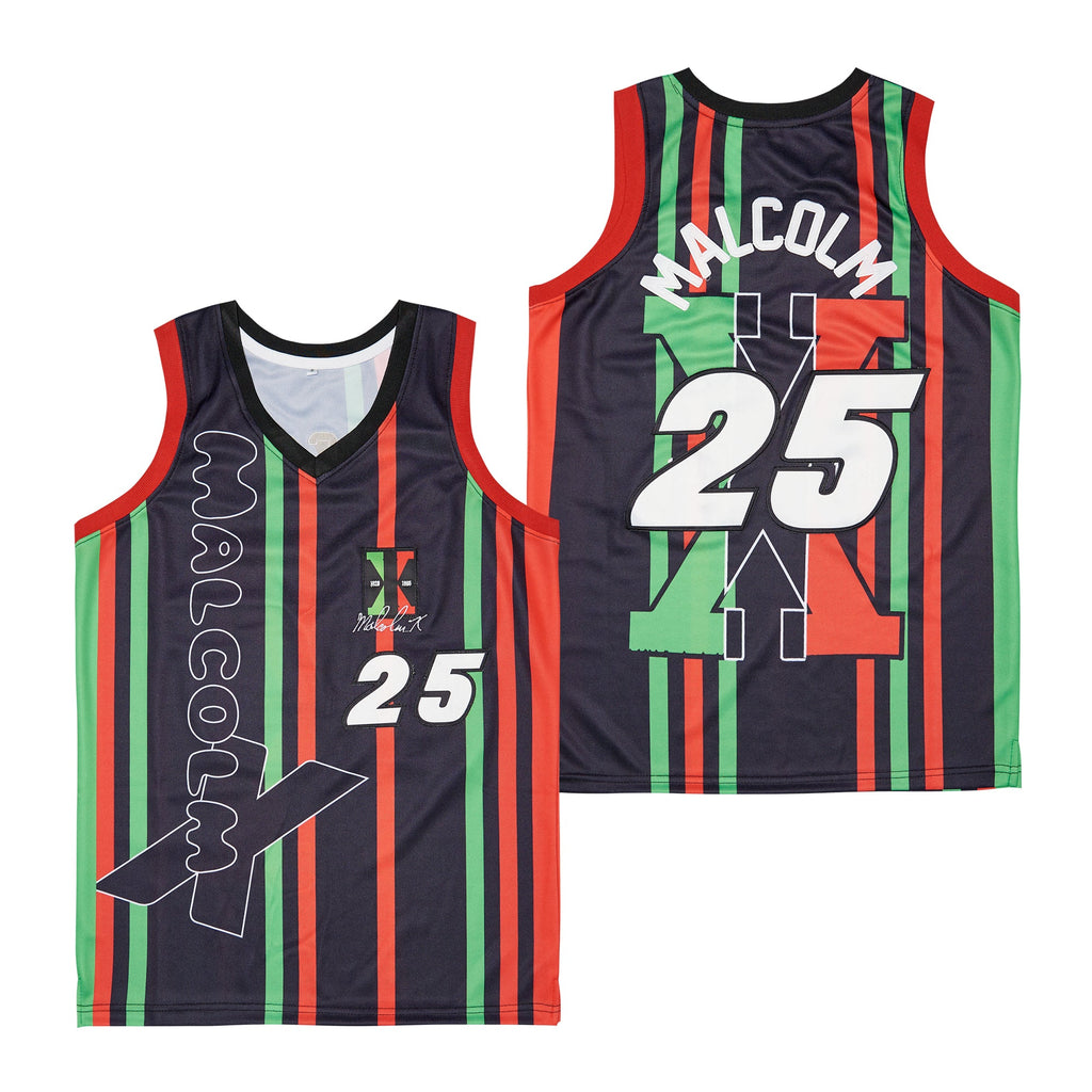 Malcolm #25 Movie Basketball Jersey Multi Color