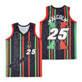 Malcolm #25 Movie Basketball Jersey Multi Color