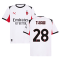 Malick Thiaw 28 AC Milan 2025-26 Away Men Jersey – White