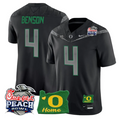 Malik Benson Jersey #4 Oregon Ducks 2026 Peach Bowl Oregon State Stitched Black
