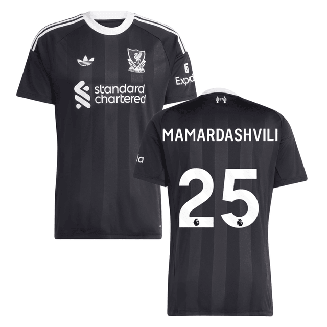 Mamardashvili 25 Liverpool 2025-26 Goalkeeper Match Jersey – Black