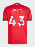 Manchester United Home 2025-26 COLLYER 43 Match Jersey – Red