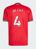 Manchester United Home 2025-26 DE LIGT 4 Match Jersey – Red