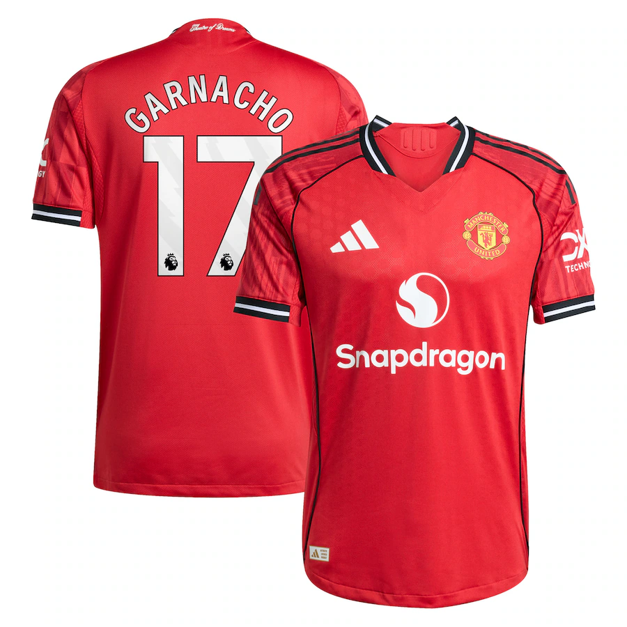 Manchester United Home 2025-26 GARNACHO 17 Match Jersey – Red