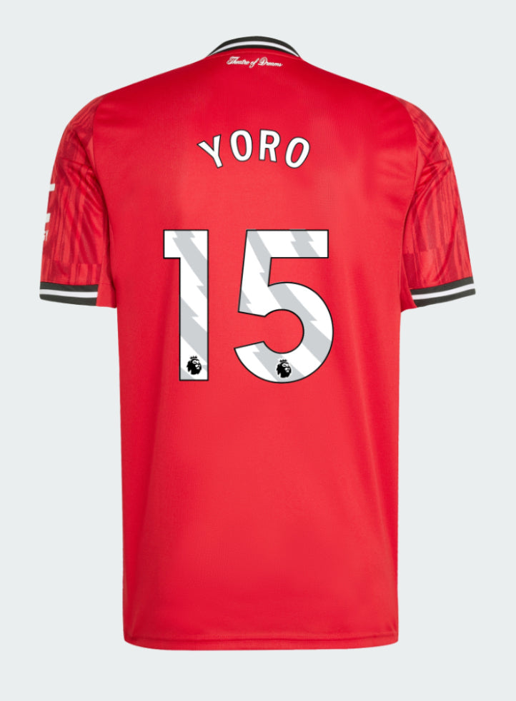 Manchester United Home 2025-26 YORO 15 Match Jersey – Red