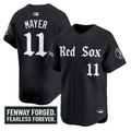 Marcelo Mayer Jersey #11 Boston Red Sox Gothic Edition Premier Stitched