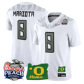 Marcus Mariota Jersey #8 Oregon Ducks 2026 Peach Bowl Oregon State White