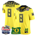 Marcus Mariota Jersey #8 Oregon Ducks 2026 Peach Bowl Oregon State Yellow