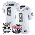 Marcus Mariota Jersey #8 Oregon Ducks Mummy Duck 2026 Peach Bowl Stitched White