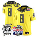 Marcus Mariota Jersey #8 Oregon Ducks Mummy Duck 2026 Peach Bowl Stitched Yellow