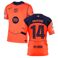 Marcus Rashford 14 Barcelona 2025-26 Third Match Jersey – Orange