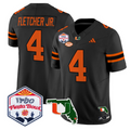 Mark Fletcher Jr Jersey #4 Miami Hurricanes 2026 Fiesta Bowl Florida Black
