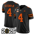 Mark Fletcher Jr Jersey #4 Miami Hurricanes 2026 CFP Final Stitched Black