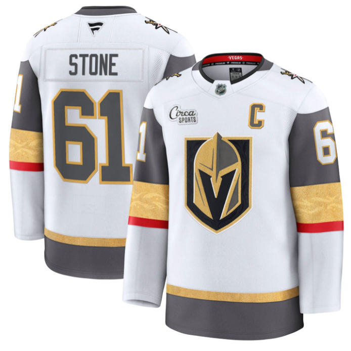 Mark Stone Jersey #61 Vegas Golden Knights Premium Stitched Gold