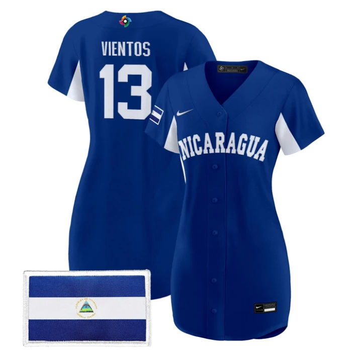 Mark Vientos Jersey #13 Nicaragua 2026 World Baseball Dress Stitched