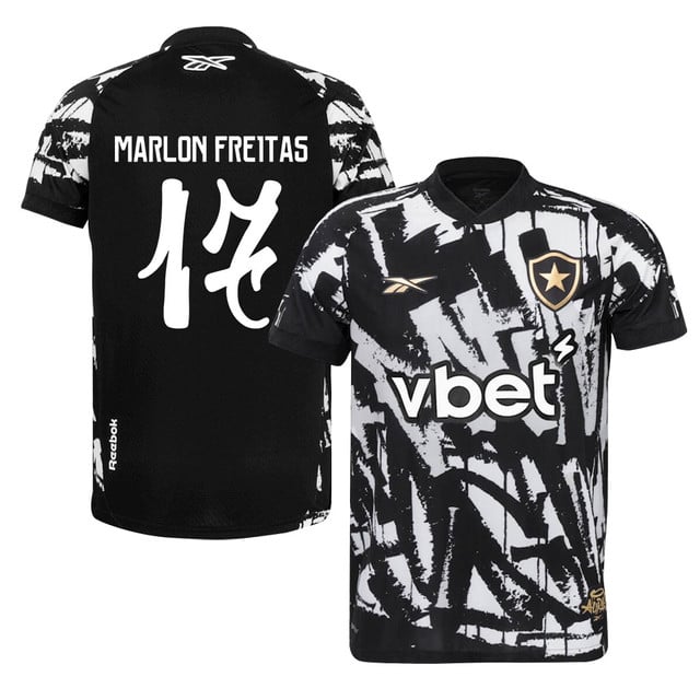 Marlon Freitas #17 Botafogo 2025-26 Fourth Jersey – Black