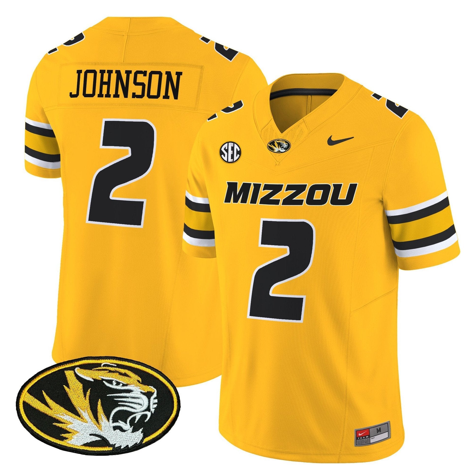 Marquis Johnson Jersey #2 Missouri Tigers 2025 Vapor Limited Stitched