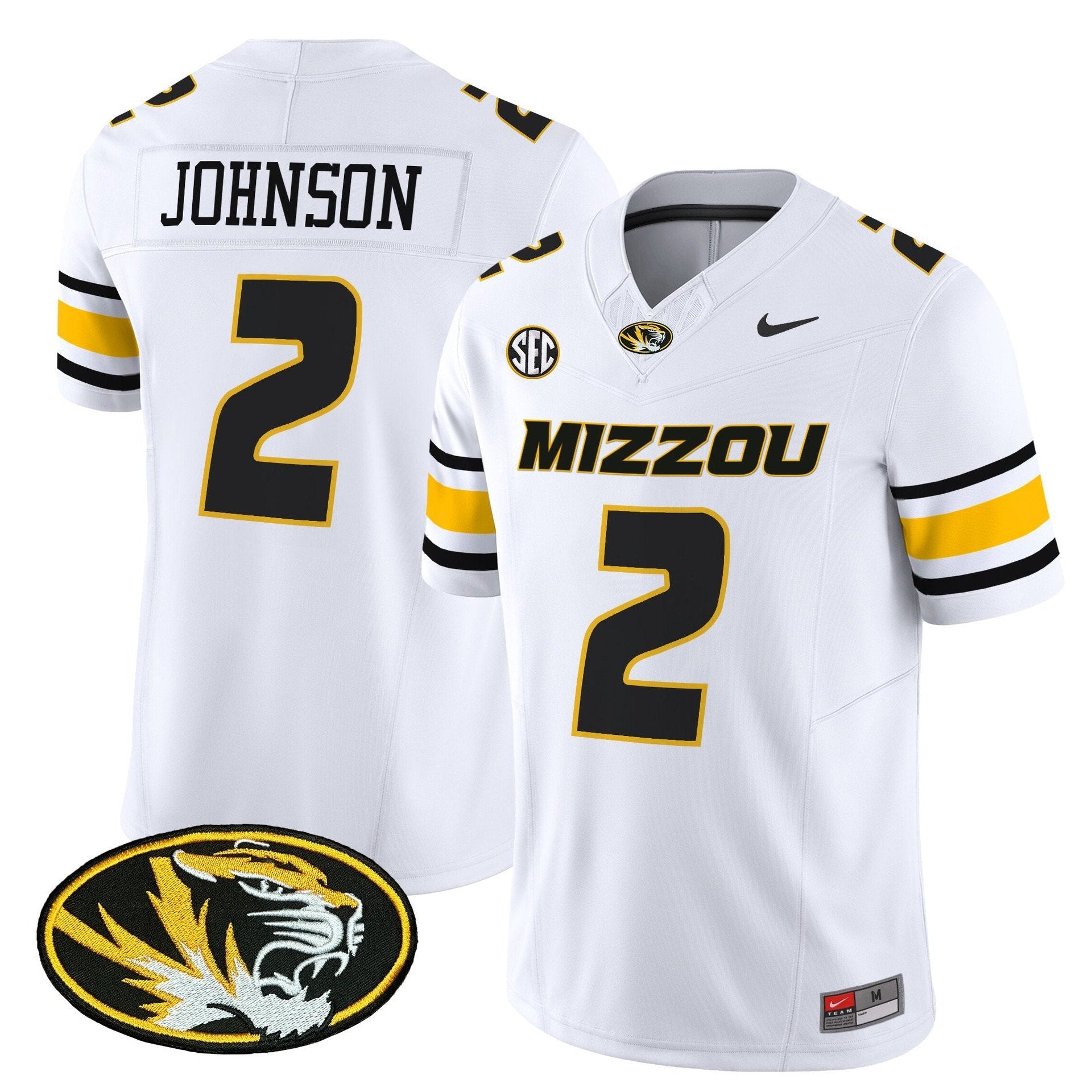 Marquis Johnson Jersey #2 Missouri Tigers 2025 Vapor Limited Stitched