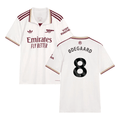 Martin Odegaard #8 Arsenal 2025-26 Third Jersey – Cream