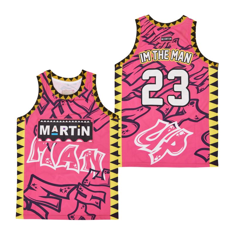 Martin #23 Im The Man Movie Basketball Jersey